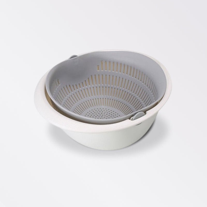 Kitchen Rotatable Double Drain Basket - beunik