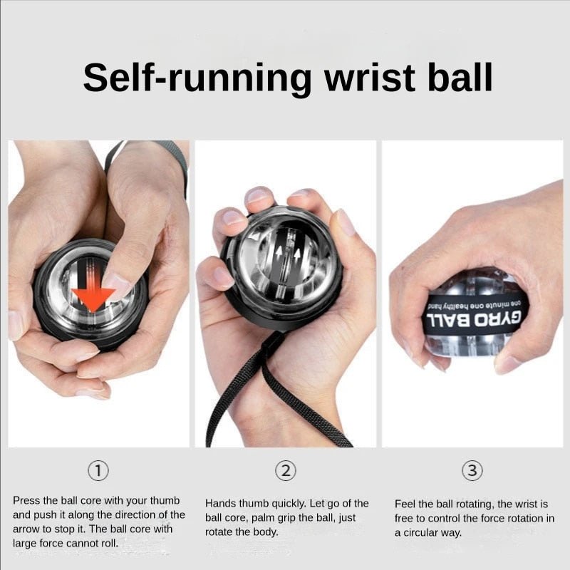 LED Gyroscopic Wrist Powerball Training Equipment - beunik