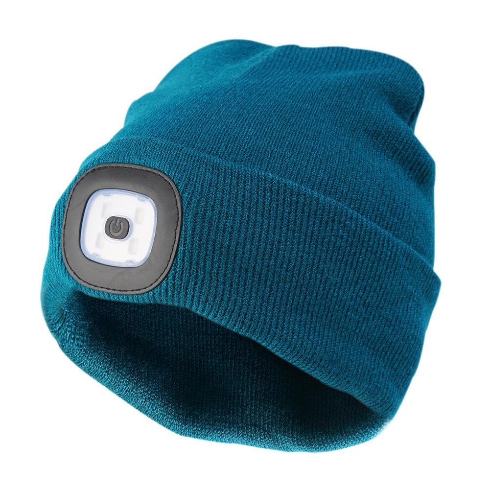 LED Light Hat USB Rechargeable Flashlight LED Beanies - beunik