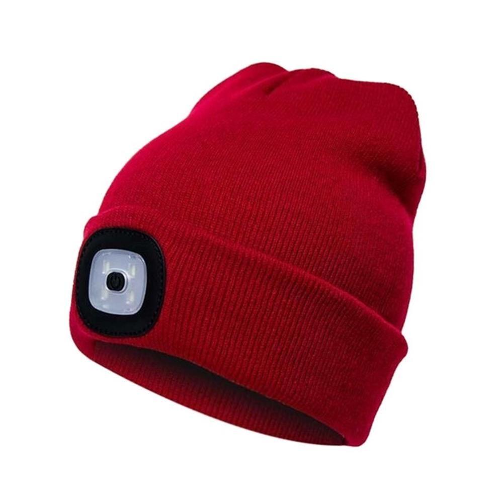 LED Light Hat USB Rechargeable Flashlight LED Beanies - beunik