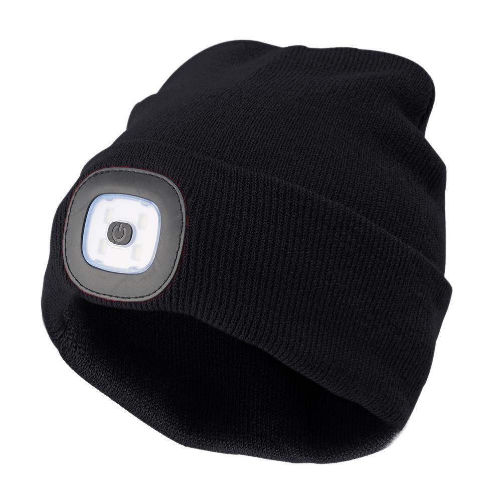 LED Light Hat USB Rechargeable Flashlight LED Beanies - beunik