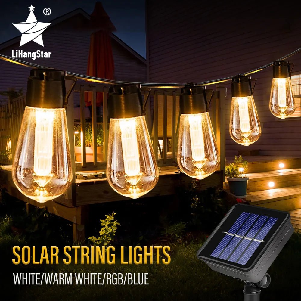 LED Solar String Lights IP65 Waterproof Outdoor - beunik