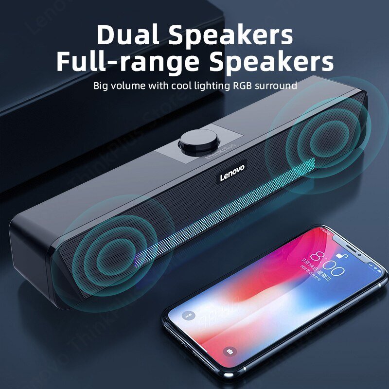 Lenovo TS33 Wired and Bluetooth 5.0 Speaker - beunik