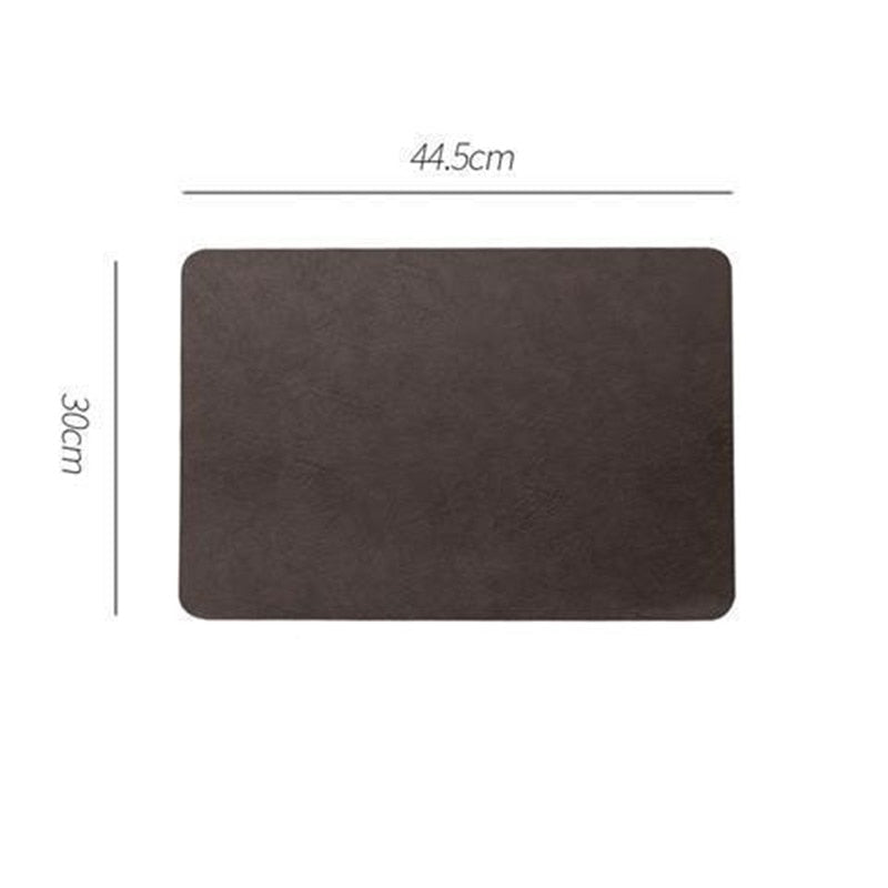 Light Luxury Solid Leather Placemat - beunik