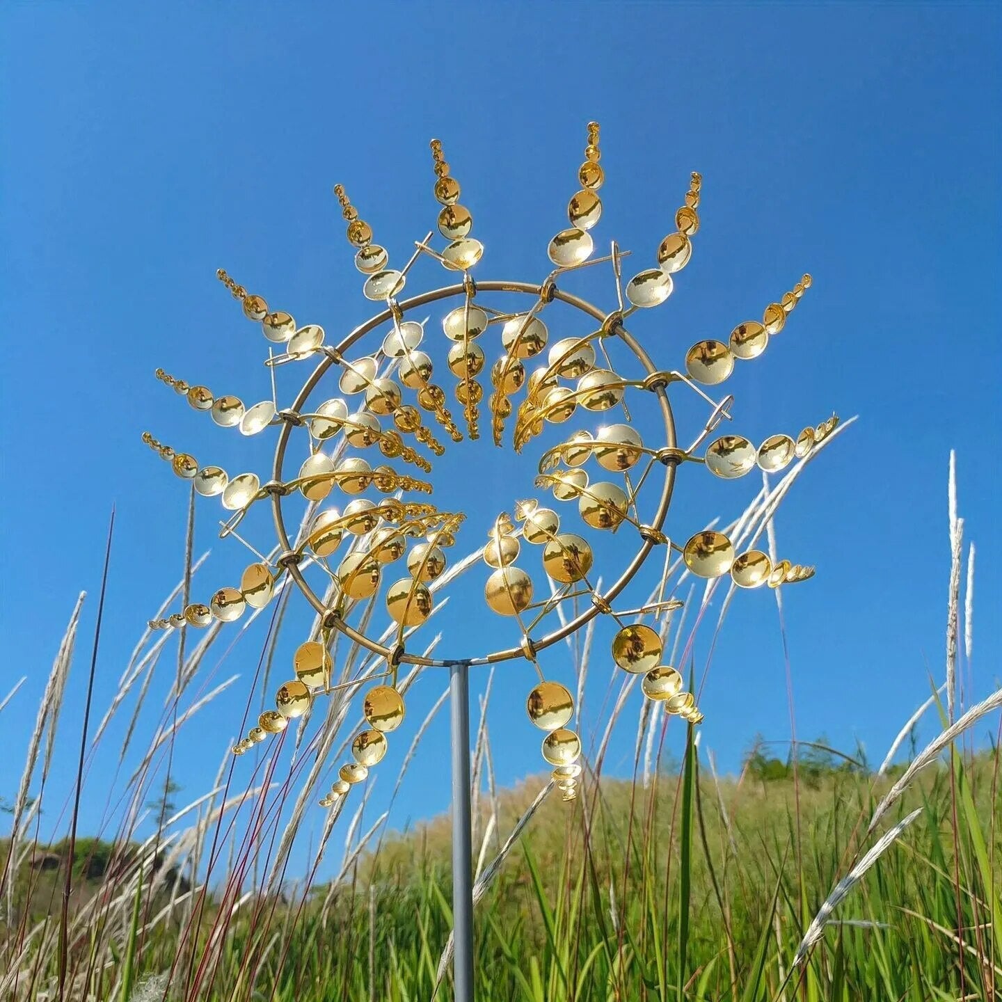 Magical Kinetic Metal Windmill Spinner - beunik