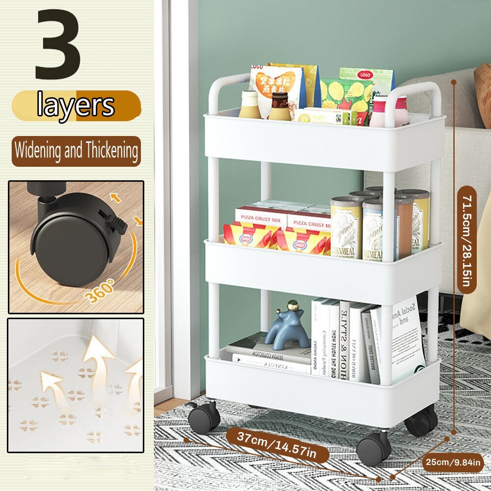 Mobile Storage Rack Trolley - beunik