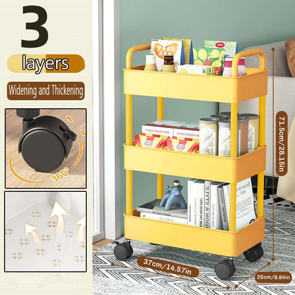 Mobile Storage Rack Trolley - beunik