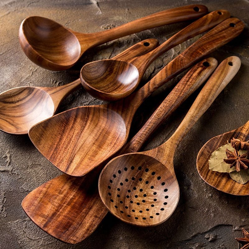 Natural Wood Tableware Set - beunik