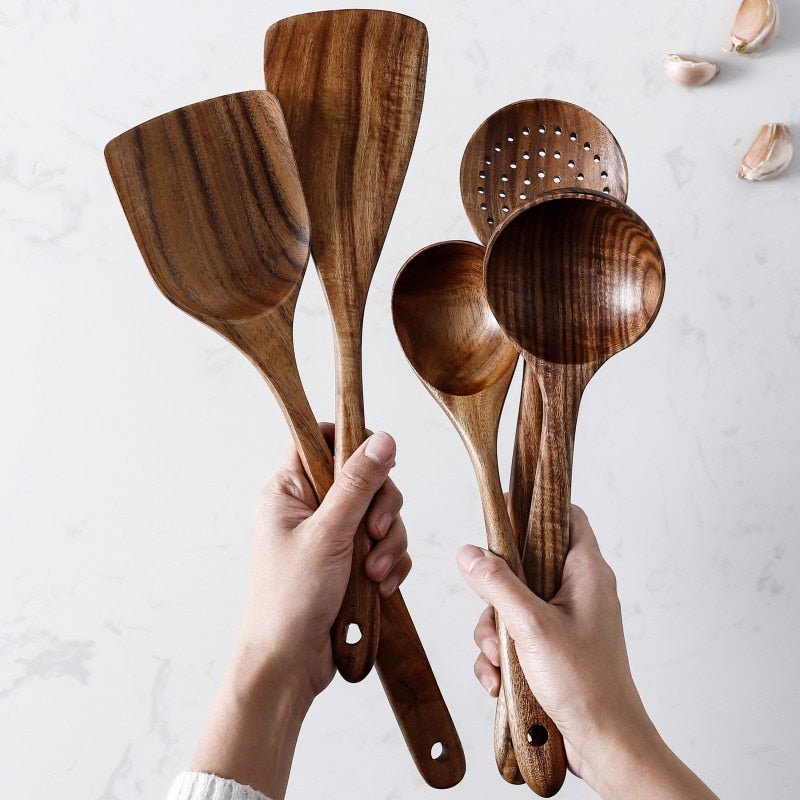 Natural Wood Tableware Set - beunik