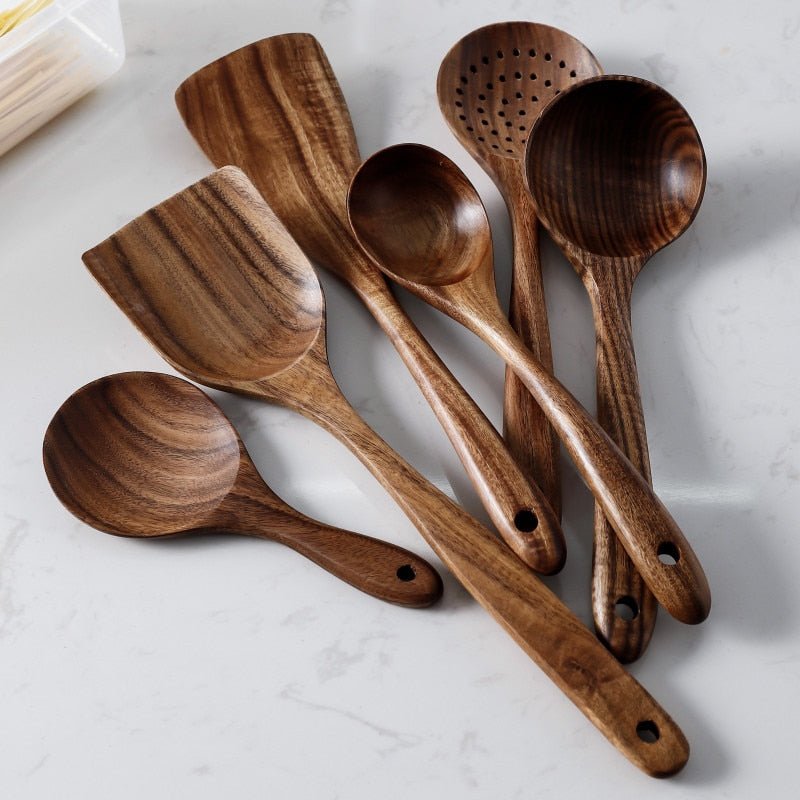 Natural Wood Tableware Set - beunik