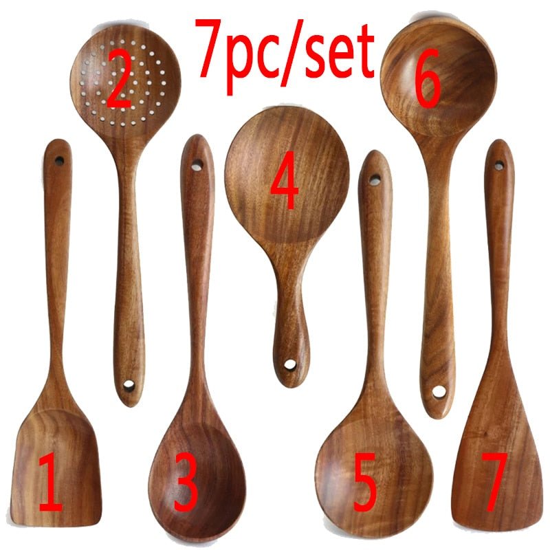 Natural Wood Tableware Set - beunik