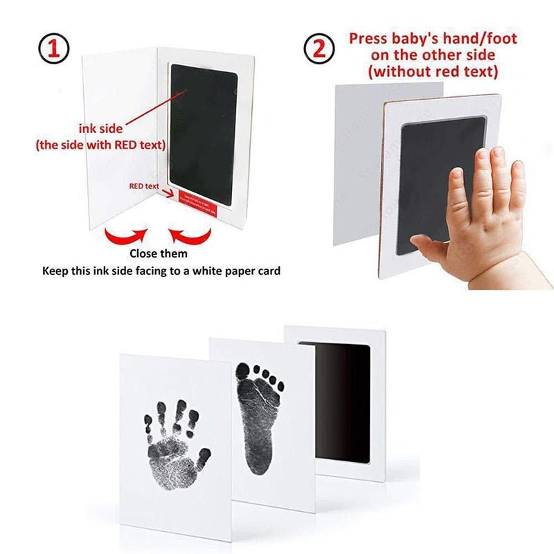 Newborn Baby DIY Hand And Footprint Kit Ink Pad - beunik