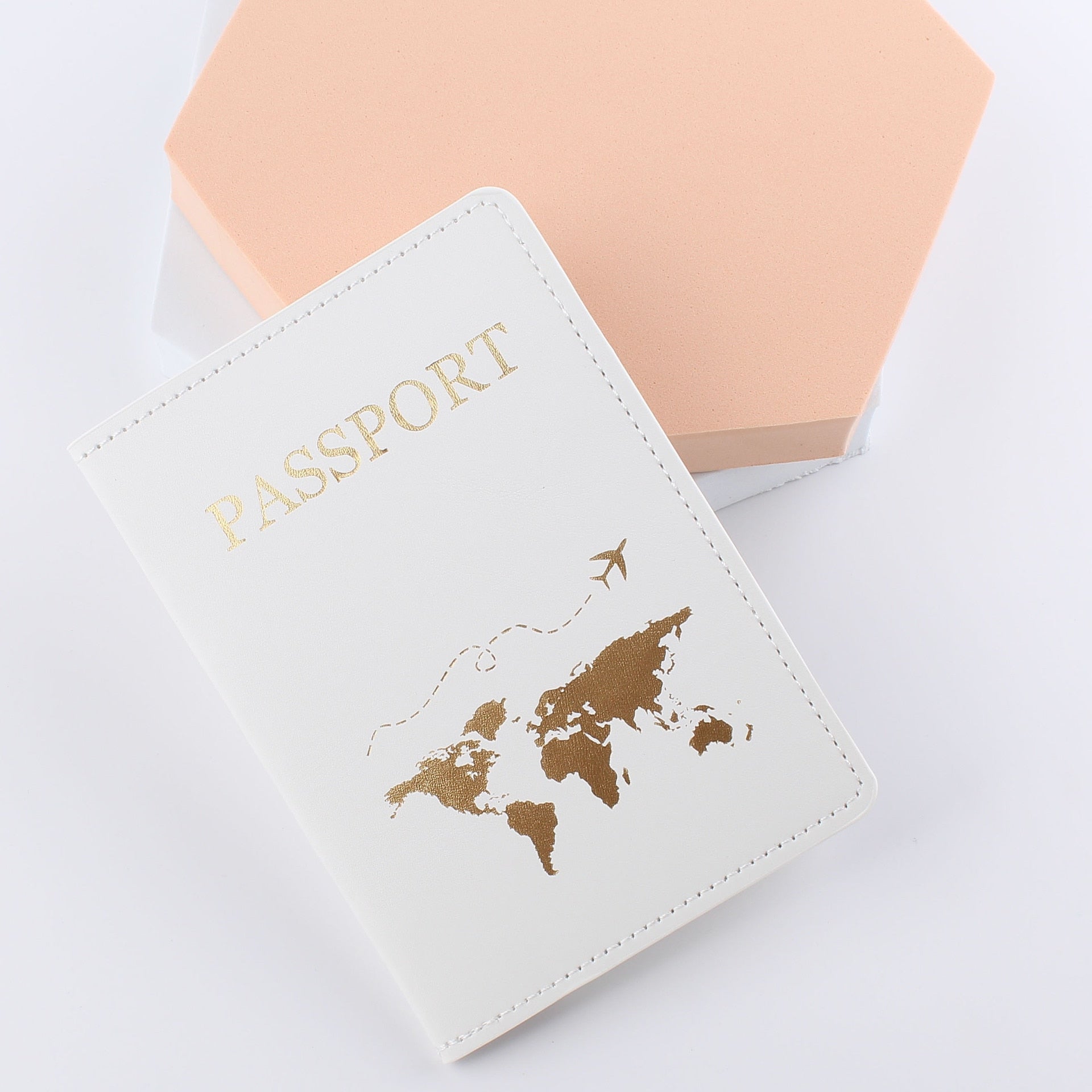 Passport Cover World Map Design & Luggage tagsr - beunik