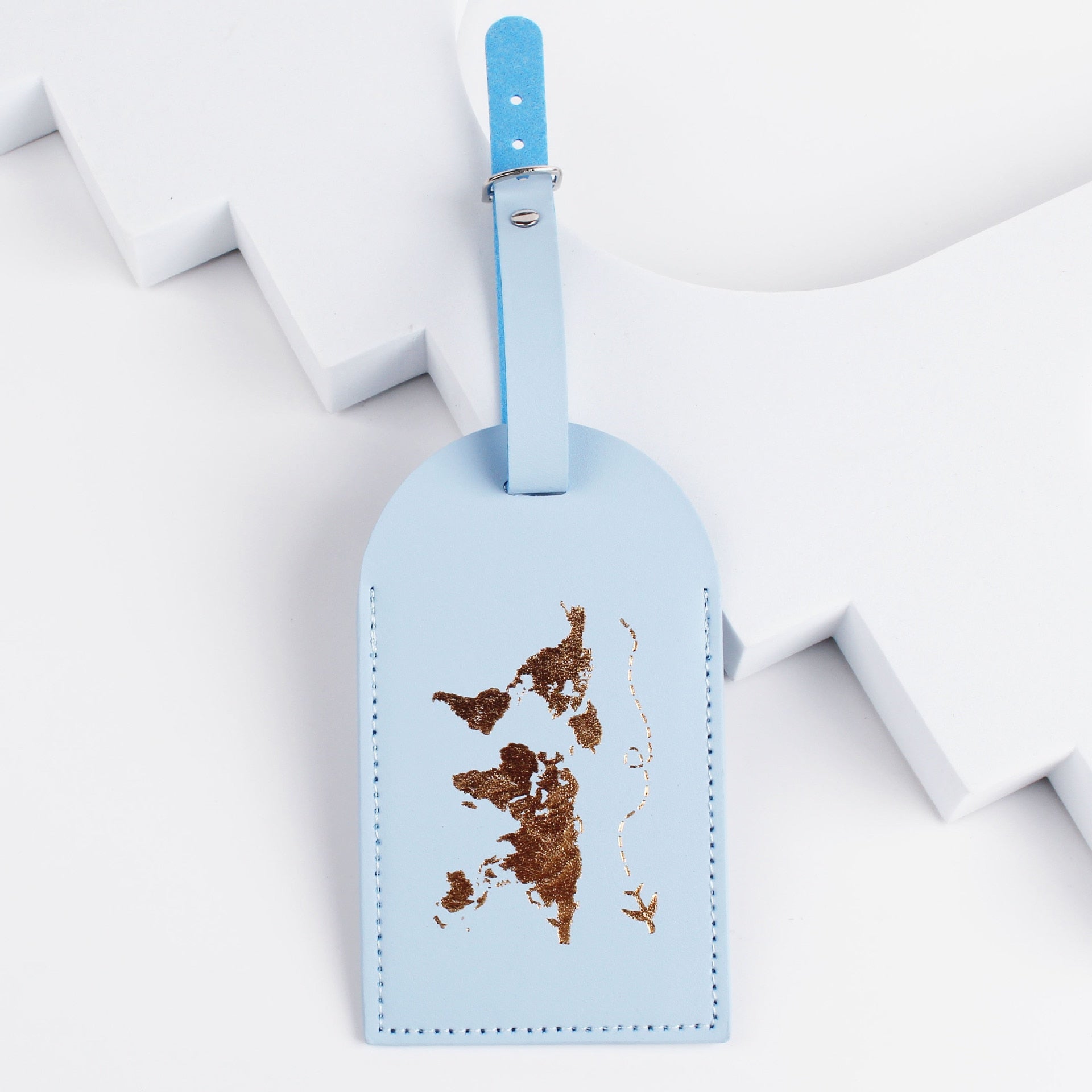 Passport Cover World Map Design & Luggage tagsr - beunik