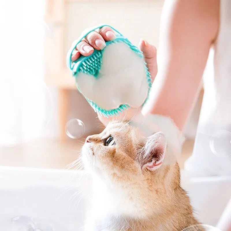 Pet Bathing Brush Soft Silicone Massager - beunik