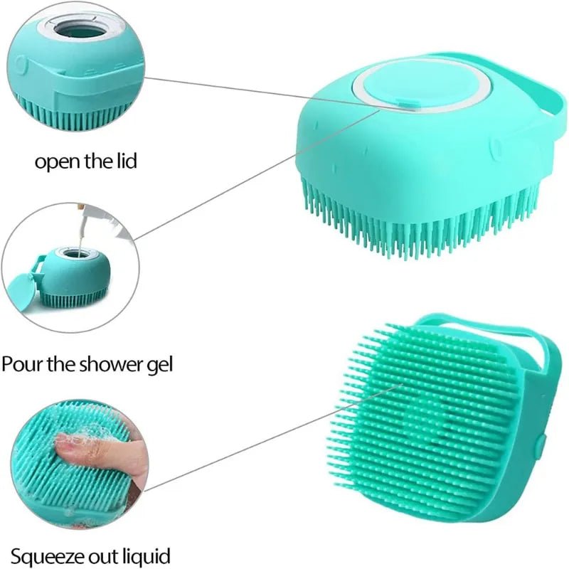 Pet Bathing Brush Soft Silicone Massager - beunik