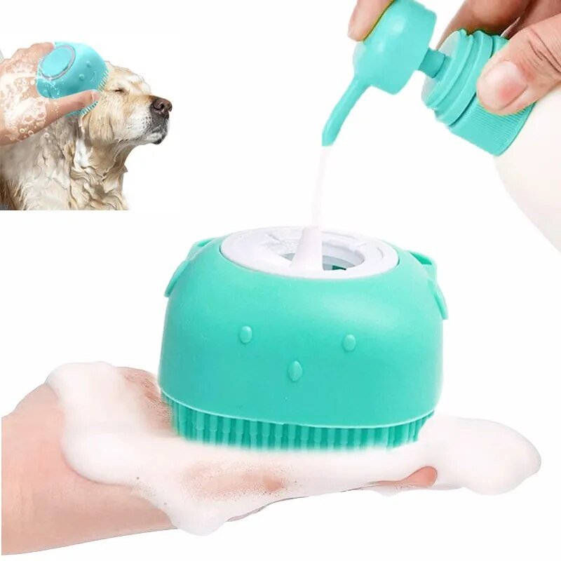 Pet Bathing Brush Soft Silicone Massager - beunik