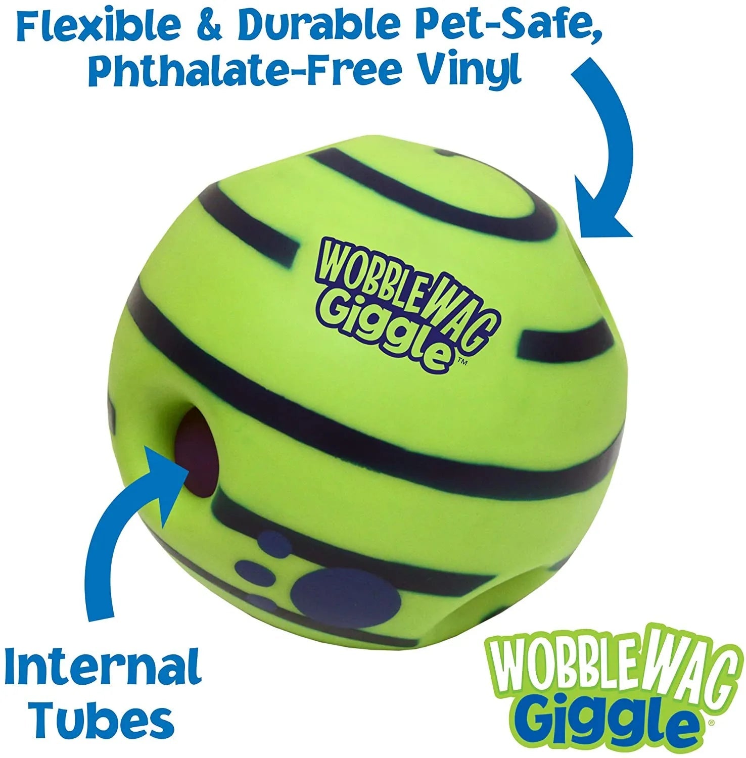 Pet Wobble Wag Giggle Glow Ball - beunik