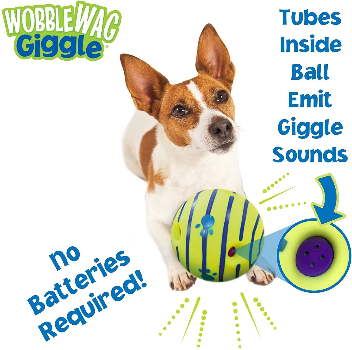 Pet Wobble Wag Giggle Glow Ball - beunik