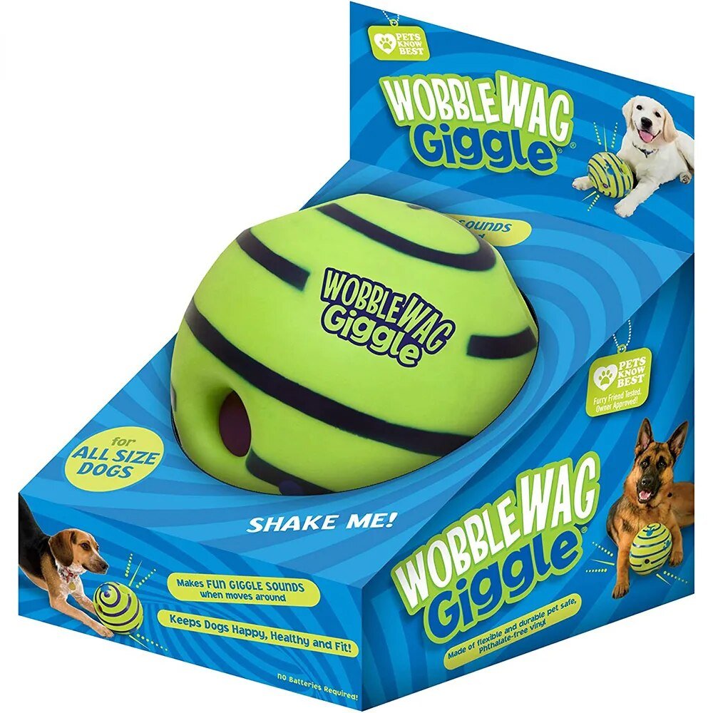 Pet Wobble Wag Giggle Glow Ball - beunik