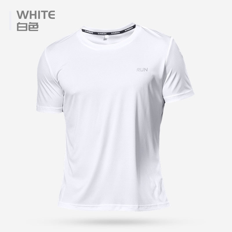 Polyester Men Gym Shirt Sport T Shirt - beunik