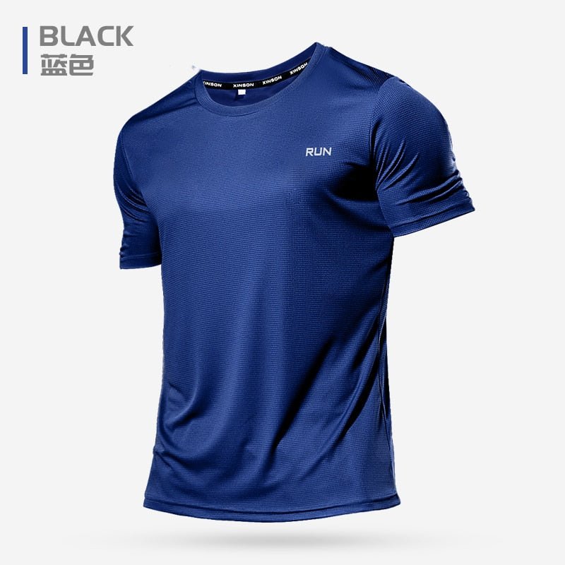 Polyester Men Gym Shirt Sport T Shirt - beunik