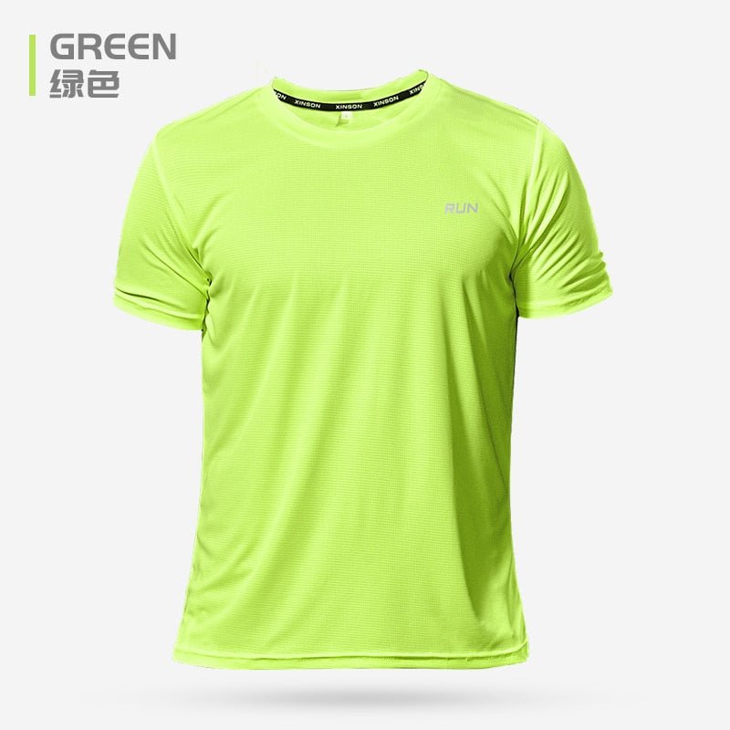 Polyester Men Gym Shirt Sport T Shirt - beunik