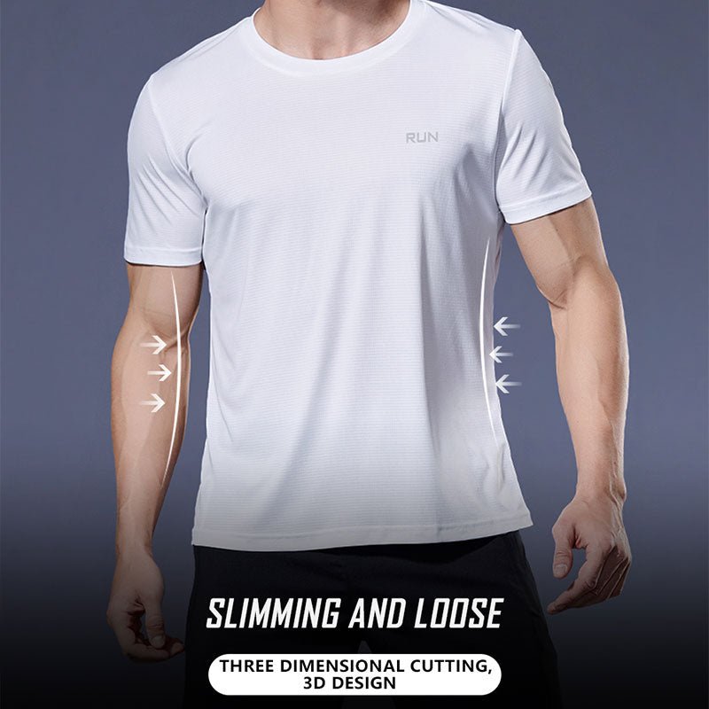 Polyester Men Gym Shirt Sport T Shirt - beunik