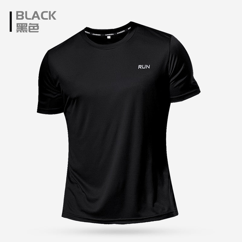 Polyester Men Gym Shirt Sport T Shirt - beunik