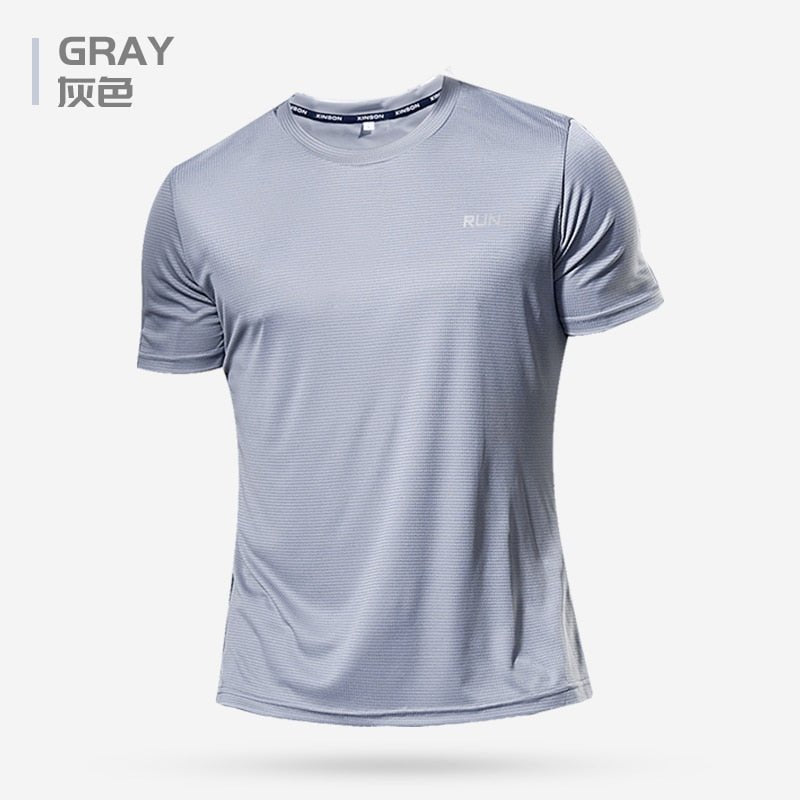 Polyester Men Gym Shirt Sport T Shirt - beunik