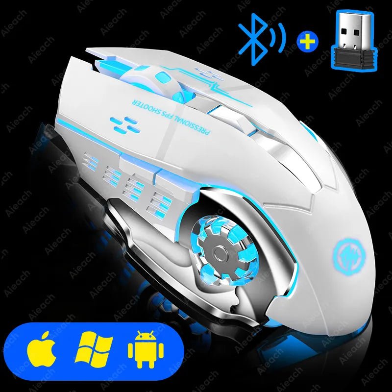 Rechargeable Mechanical Wireless Gaming Mouse - beunik