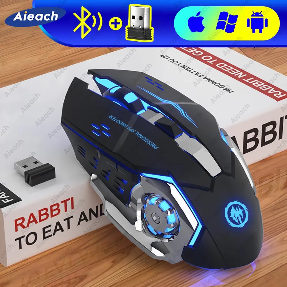 Rechargeable Mechanical Wireless Gaming Mouse - beunik