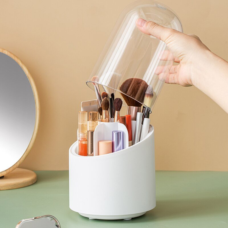 Rotating Makeup Brush Storage Box - beunik