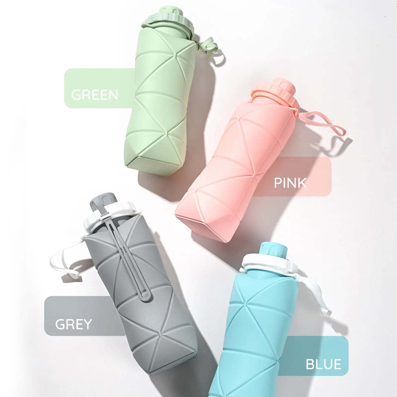 Silicone Foldable Water Bottle 600ML - beunik