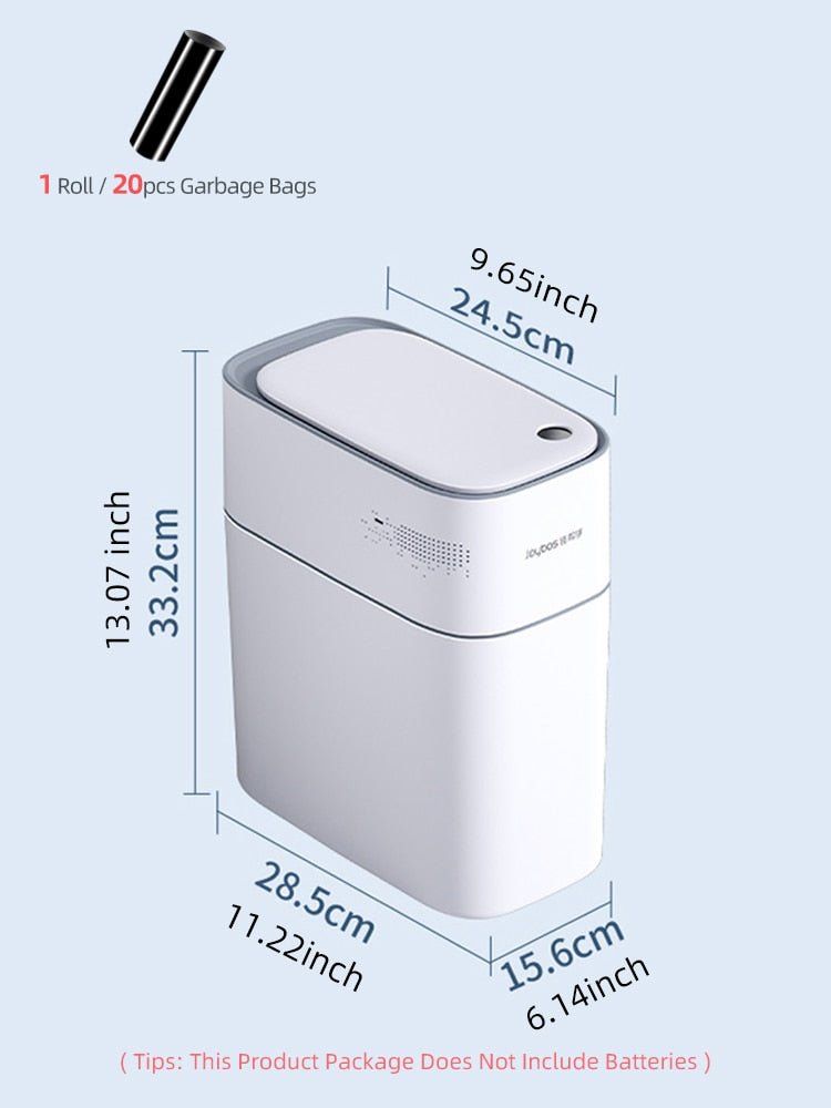 Smart Bathroom Trash Can 14L - beunik