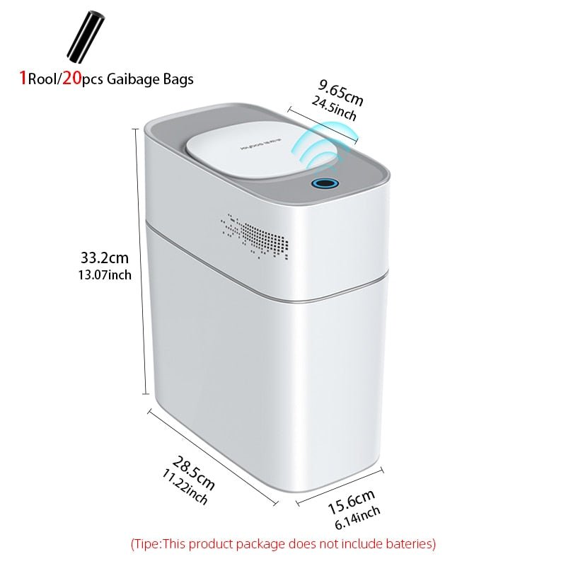 Smart Bathroom Trash Can 14L - beunik