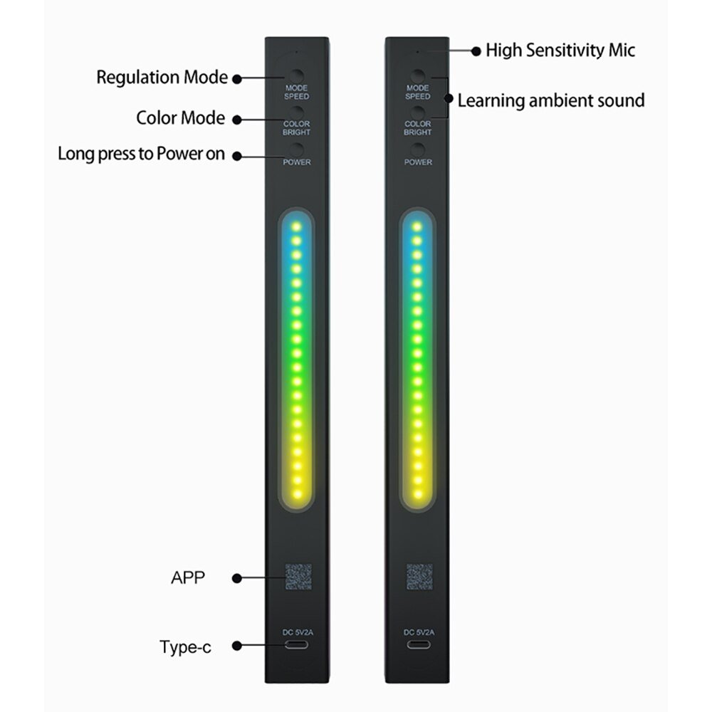 Smart RGB Bar Ambient Desk Lights - beunik