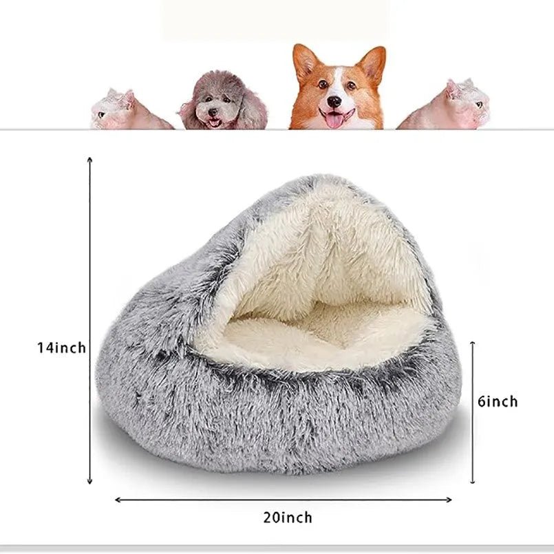 Soft Plush Round Pet Bed - beunik