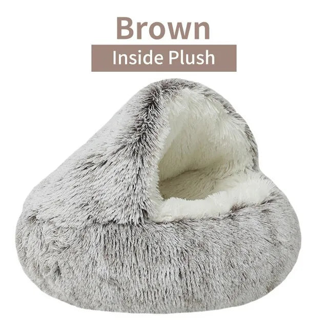 Soft Plush Round Pet Bed - beunik