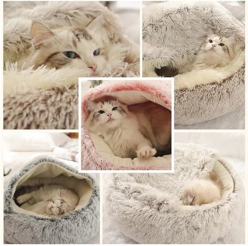 Soft Plush Round Pet Bed - beunik