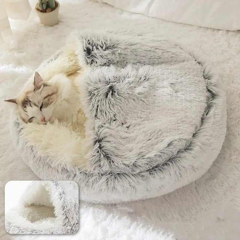 Soft Plush Round Pet Bed - beunik