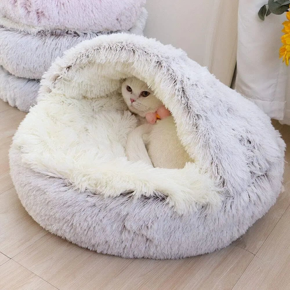 Soft Plush Round Pet Bed - beunik