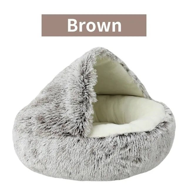 Soft Plush Round Pet Bed - beunik