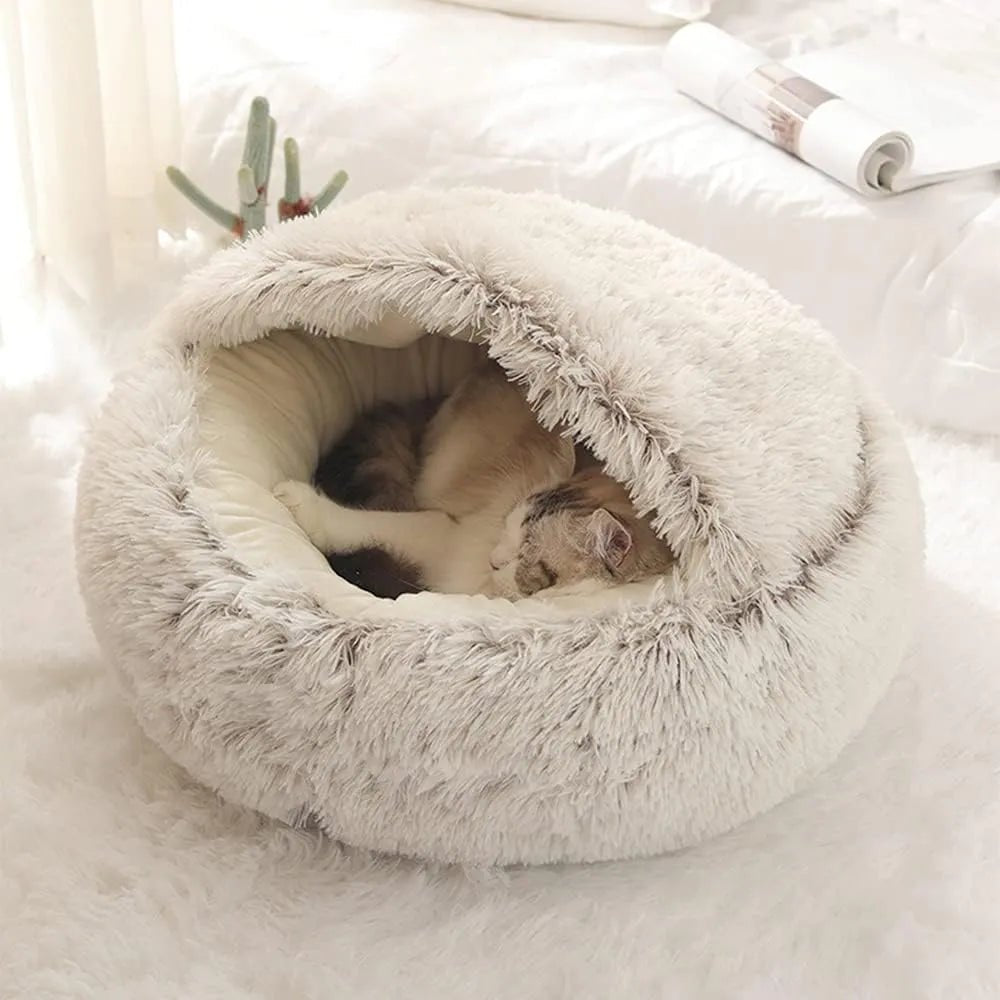 Soft Plush Round Pet Bed - beunik