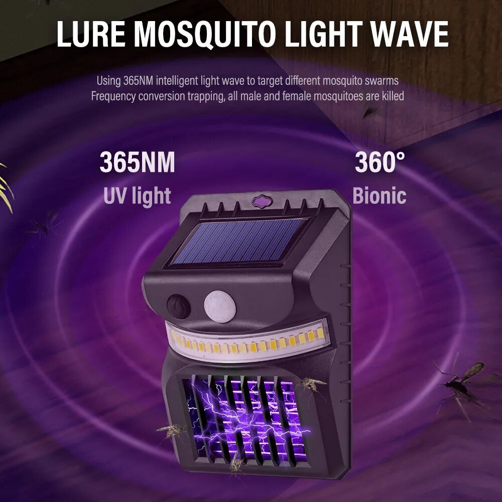 Solar LED Mosquito Killing Wall Lamp - beunik