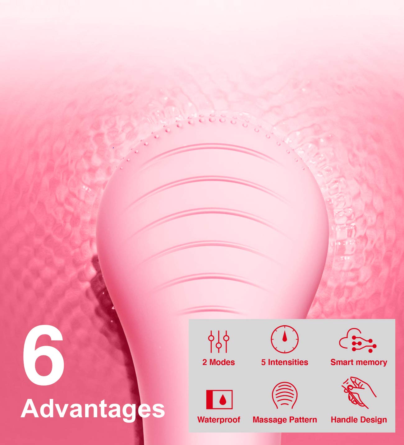 Sonic Facial Deep Cleansing Brush Waterproof - beunik