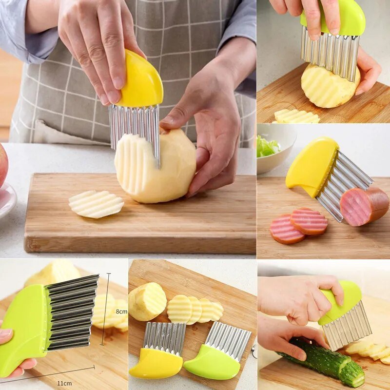 Stainless Steel Potato Chip Slicer - beunik