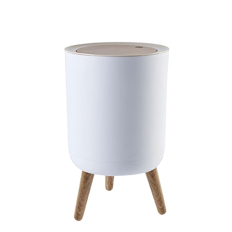 Trash Can with Lid High Foot Press - beunik