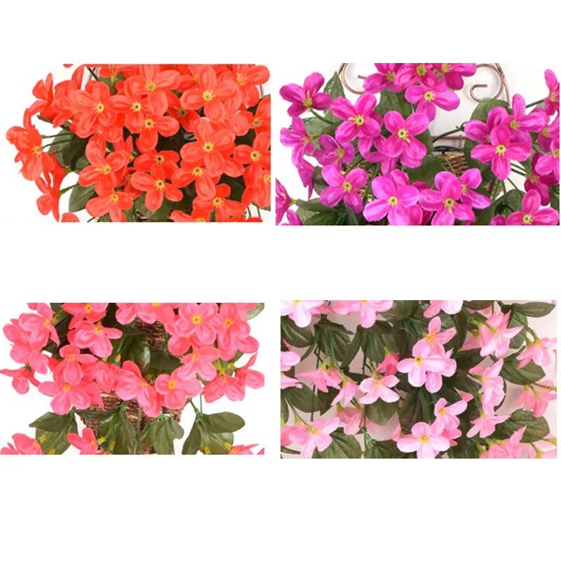 Violet Artificial Flowers Party Decor - beunik