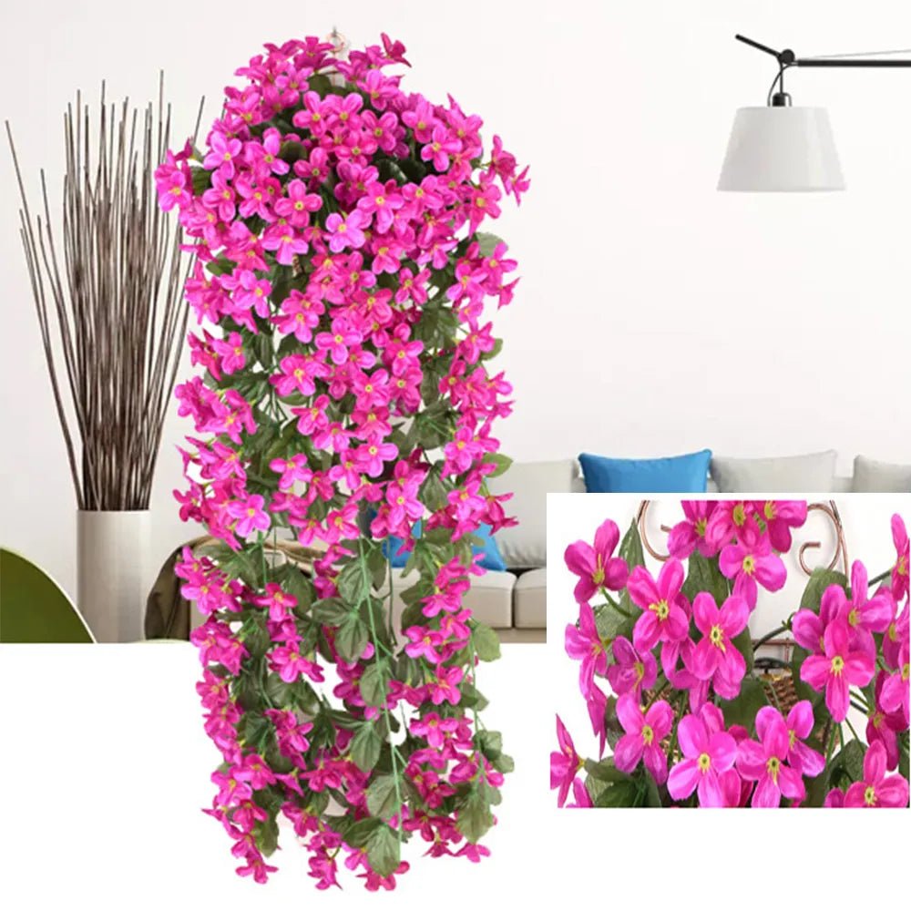 Violet Artificial Flowers Party Decor - beunik